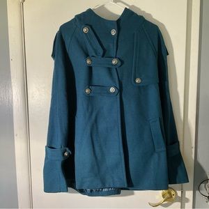 REDBERRY TEAL CAPE ONE SIZE VINTAGE